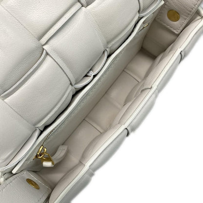 Bottega Veneta Shoulder Bag Padded Cassette White Leather