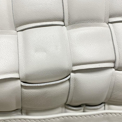 Bottega Veneta Shoulder Bag Padded Cassette White Leather