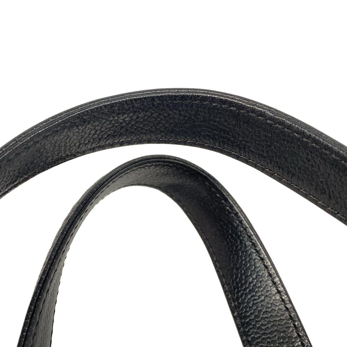 Chanel Shoulder Bag Chocolate Bar A26135 Black Silver Hardware