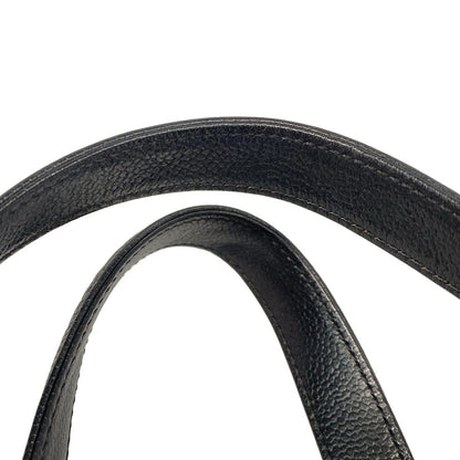 Chanel Shoulder Bag Chocolate Bar A26135 Black Silver Hardware