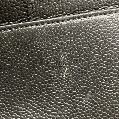 Chanel Shoulder Bag Chocolate Bar A26135 Black Silver Hardware