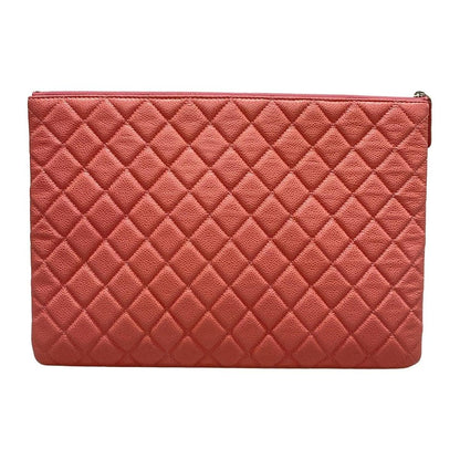 Chanel Clutch Bag - Pink Coco Mark/silver Hardware