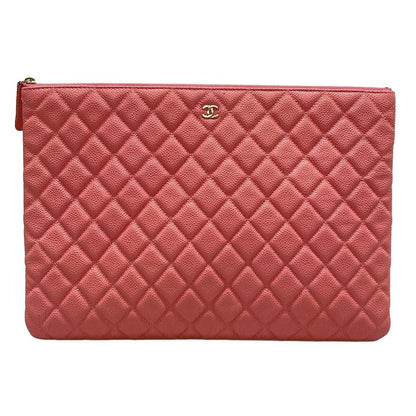 Chanel Clutch Bag - Pink Coco Mark/silver Hardware