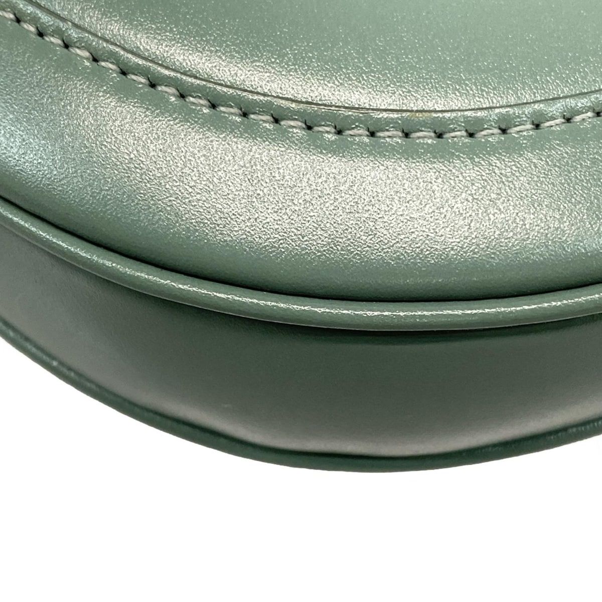 Celine Shoulder Bag Small Buzas 16 Blue Gray Leather