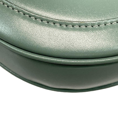 Celine Shoulder Bag Small Buzas 16 Blue Gray Leather