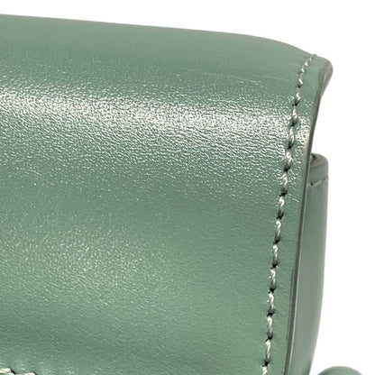 Celine Shoulder Bag Small Buzas 16 Blue Gray Leather