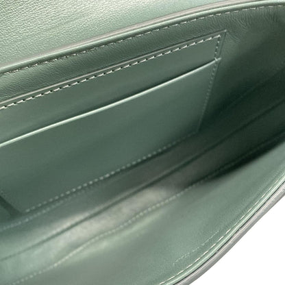 Celine Shoulder Bag Small Buzas 16 Blue Gray Leather