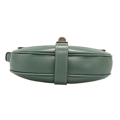 Celine Shoulder Bag Small Buzas 16 Blue Gray Leather