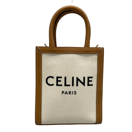 Celine Tote Bag Mini Vertical Hippo Celine Natural X Tan