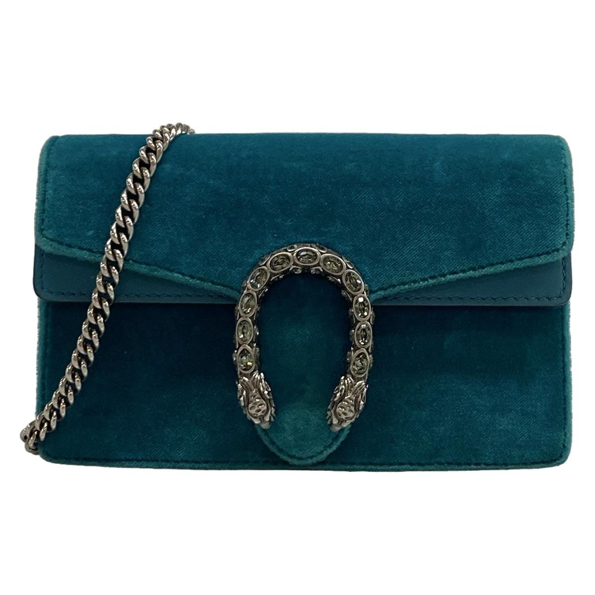Gucci Shoulder Bag Dionysus/gg Plus/gg Spree 476432 Blue Green Chain