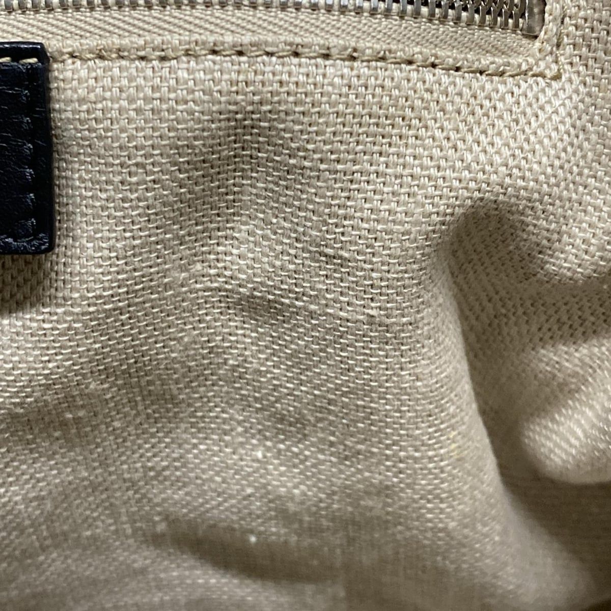 Balenciaga Tote Bag Navy Cabas S 339933 Black X Ivory Rope Handle Leather