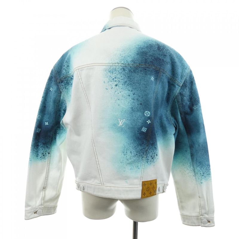Louis Vuitton LV Sprayed Denim Jacket Hoa10wu14 Denim Jacket