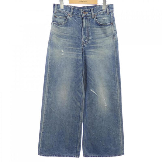 Celine Flared Surf Jeans Summer Dyed Wash Denim Rp015967w Jeans