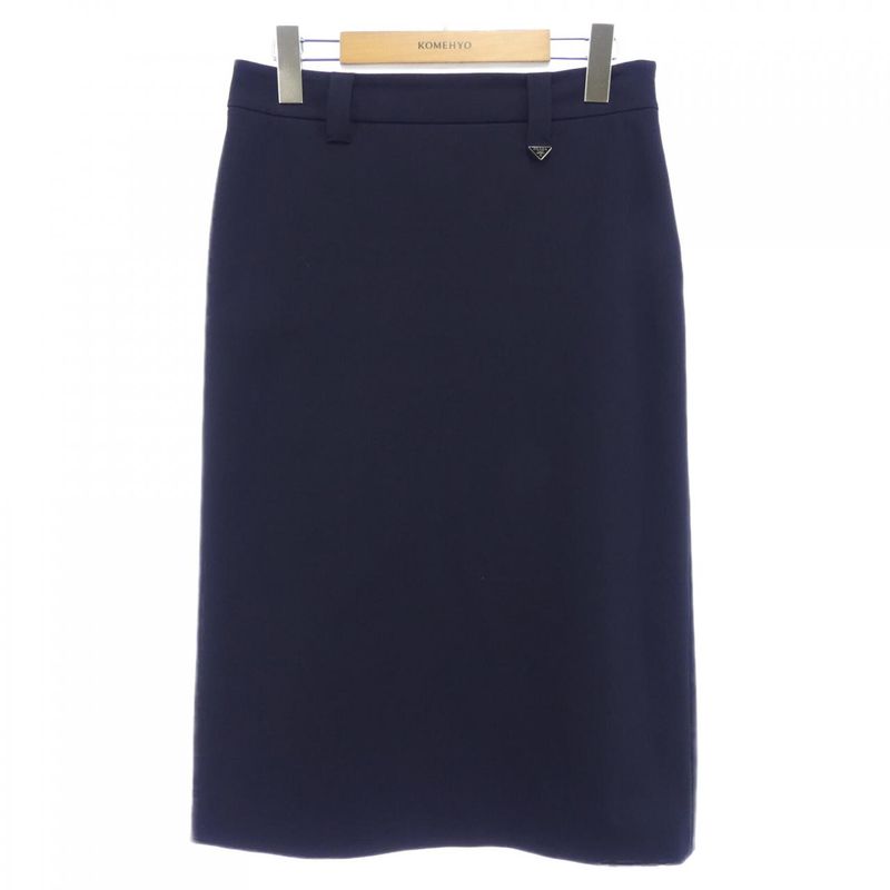 Prada Triangle Logo P151u S222 11ql Skirt