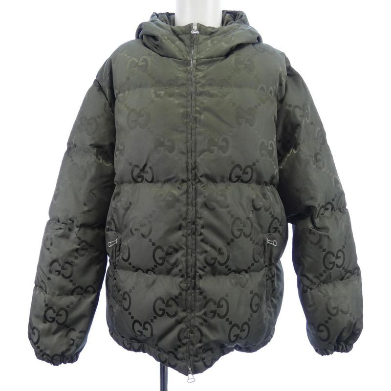 Gucci Jumbo GG Canvas Down Jacket 698710 Z8a53 Down Jacket
