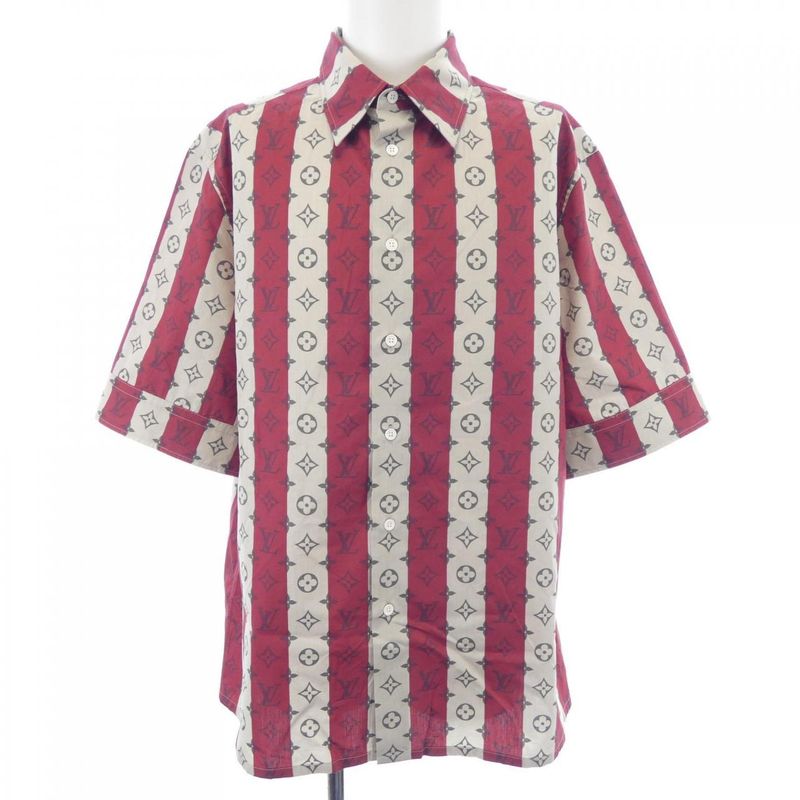 Louis Vuitton Monogram Trunk Stripe Short Sleeve Nigo Hms05wjb8 S Shirt