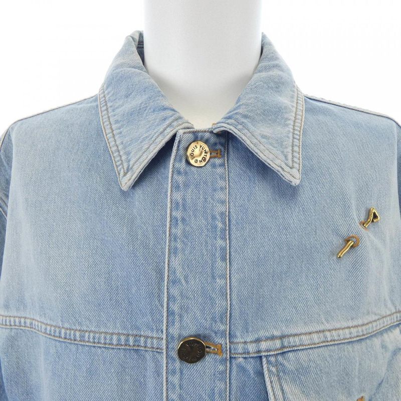 Louis Vuitton Denim Short Sleeve Shirt Hls50weu6 S/s Shirt