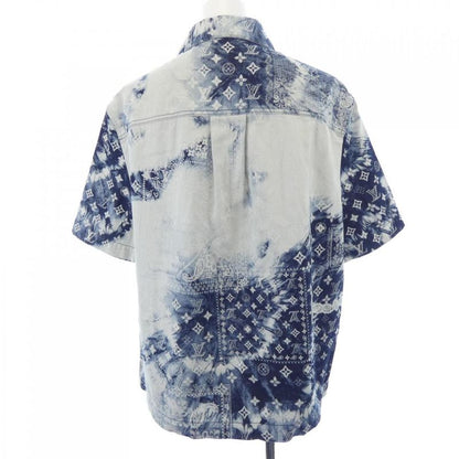 Louis Vuitton Monogram Bandana Short Sleeve Denim Shirt Hns17wnw2 S Shirt
