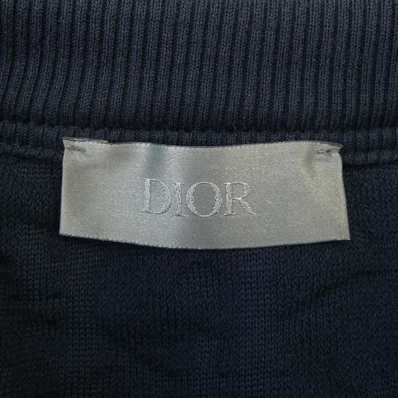 Dior Oblique Terry Cotton Jacquard Oblique 113j692a0614 T-Shirt
