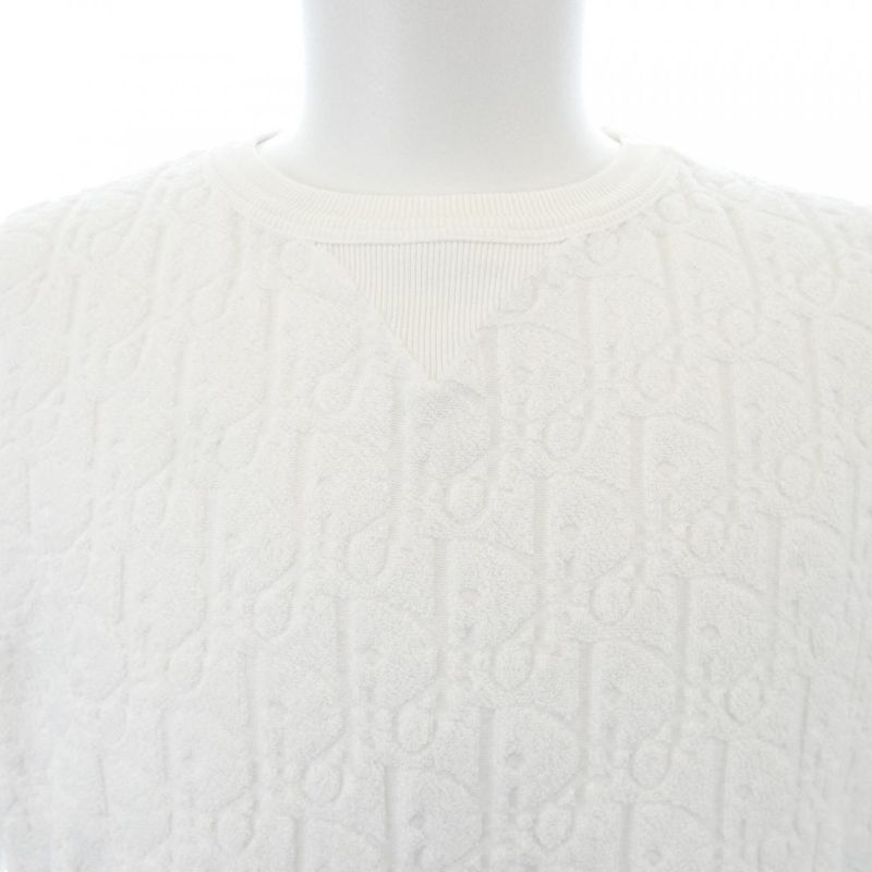 Dior Oblique Terry Cotton Jacquard Oblique 113j692a0614 T-Shirt