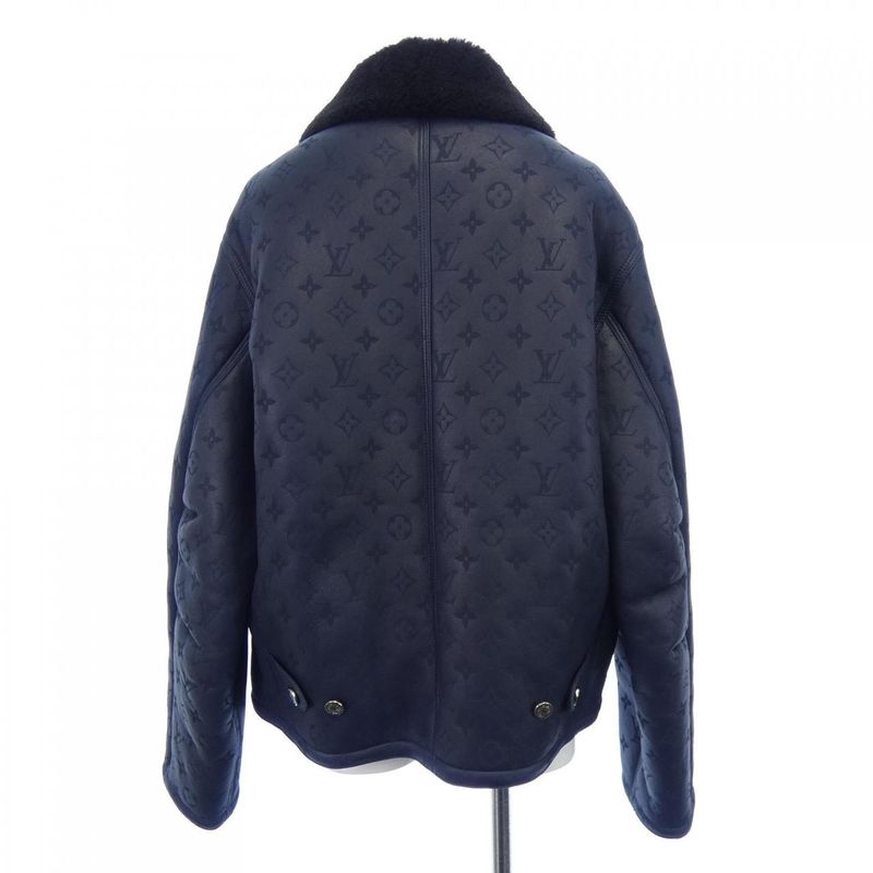 Louis Vuitton LV Monogram Shearling Hml42eygl Mouton Jacket