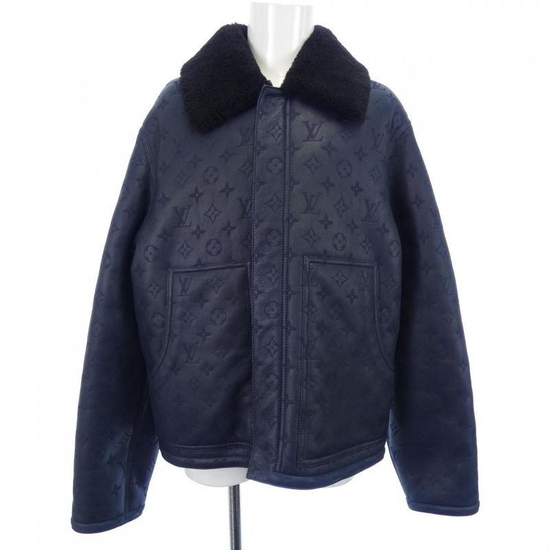 Louis Vuitton LV Monogram Shearling Hml42eygl Mouton Jacket