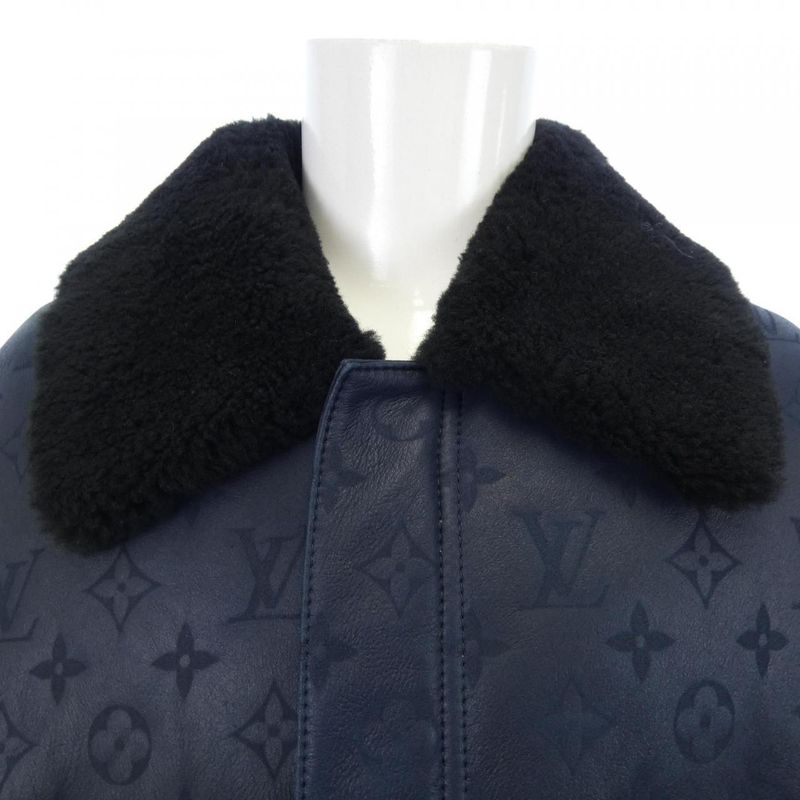 Louis Vuitton LV Monogram Shearling Hml42eygl Mouton Jacket