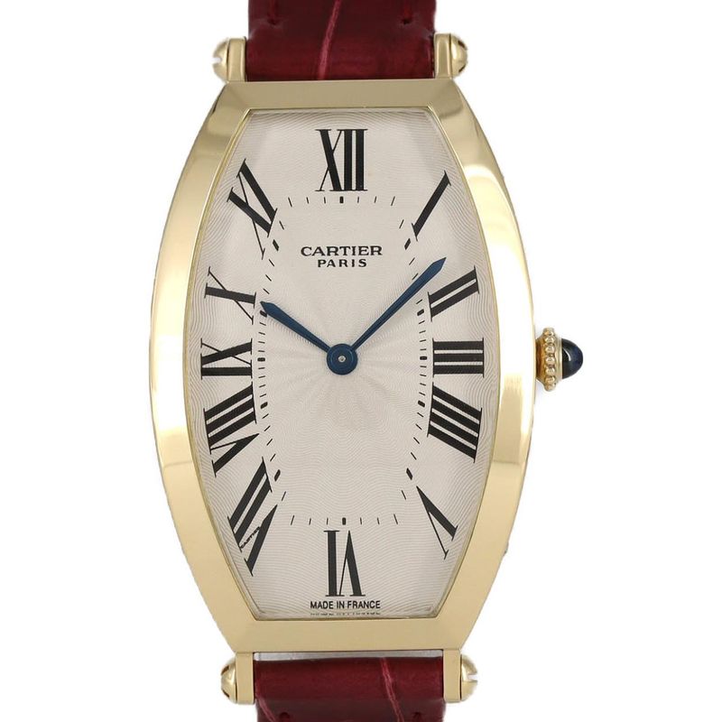 Cartier Tonneau Lm Yg W1527651 Yg Hand-Wound