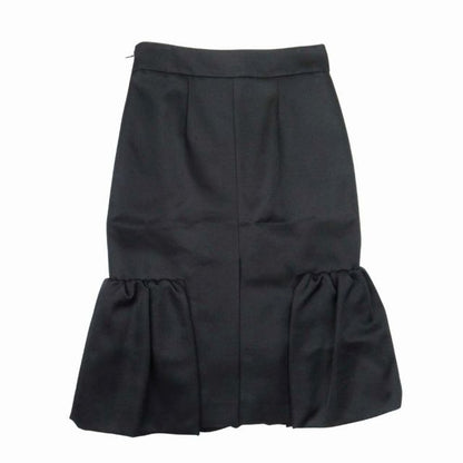 17aw Prada Balloon Mimore Skirt Semi Tight Silhouette Below Knee Length Wool
