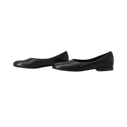 Hermes Ballet Shoes Liz Nappa Leather 35 Black