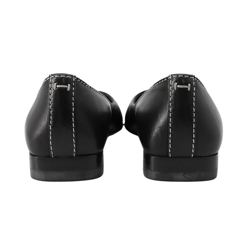 Hermes Ballet Shoes Liz Nappa Leather 35 Black