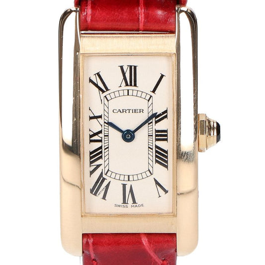 Cartier 750yg W2601556 Tank American Sm Qz