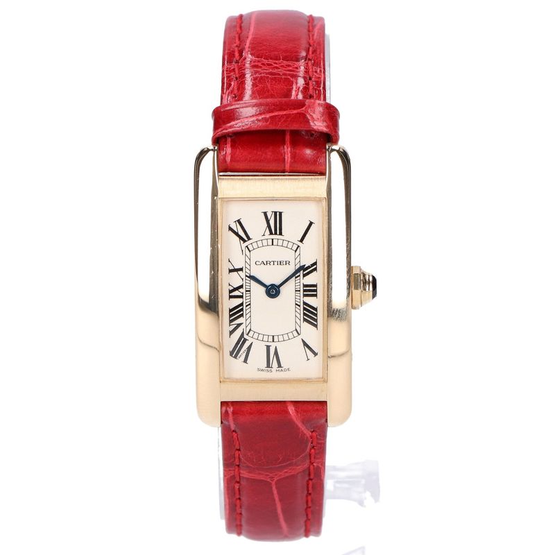 Cartier 750yg W2601556 Tank American Sm Qz