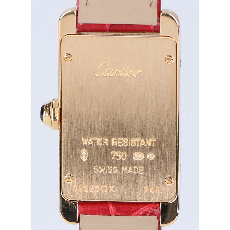 Cartier 750yg W2601556 Tank American Sm Qz