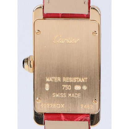 Cartier 750yg W2601556 Tank American Sm Qz