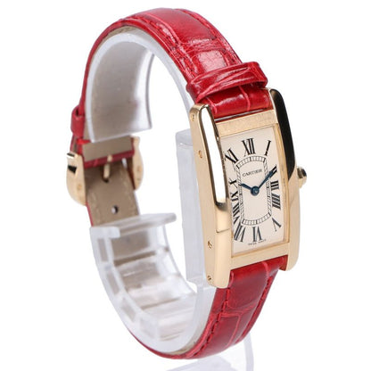 Cartier 750yg W2601556 Tank American Sm Qz