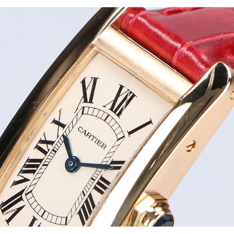 Cartier 750yg W2601556 Tank American Sm Qz