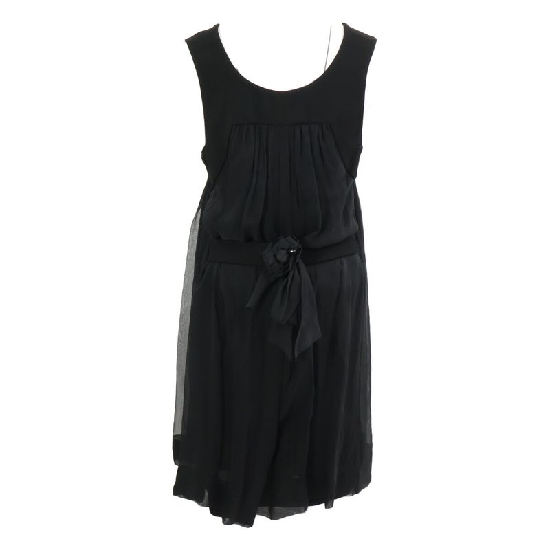 Chanel Unused Domestic Authentic P45488w05261 Camellia Ribbon Back Coco Button