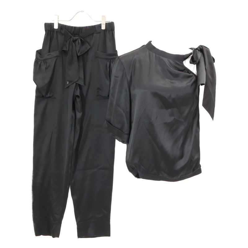 Chanel Similar Domestic Authentic P76796v65756 P76794 24ss Silk Asymmetrical