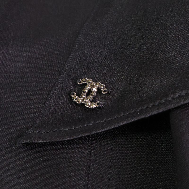 Chanel Similar Domestic Authentic P76796v65756 P76794 24ss Silk Asymmetrical