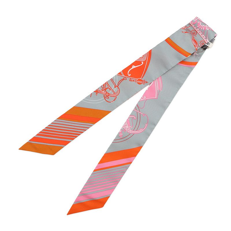 Hermes Scarf Twill Ex Libris Silk Fall/winter