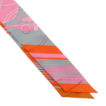 Hermes Scarf Twill Ex Libris Silk Fall/winter