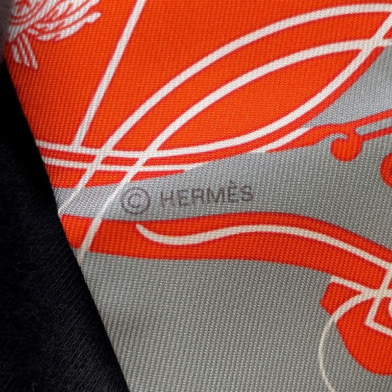 Hermes Scarf Twill Ex Libris Silk Fall/winter