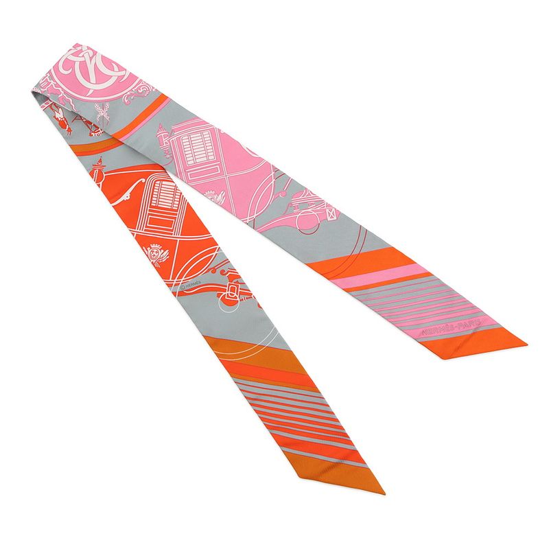 Hermes Scarf Twill Ex Libris Silk Fall/winter