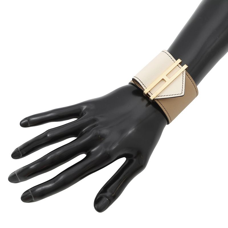 Hermes Bracelet Elan Nata Chai Gold Swift T2 Chai Nata