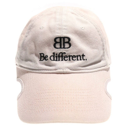 Balenciaga Be Different Cap Logo Embroidery Baseball Cap Hat White 732677 410b2