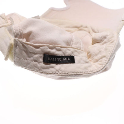Balenciaga Be Different Cap Logo Embroidery Baseball Cap Hat White 732677 410b2