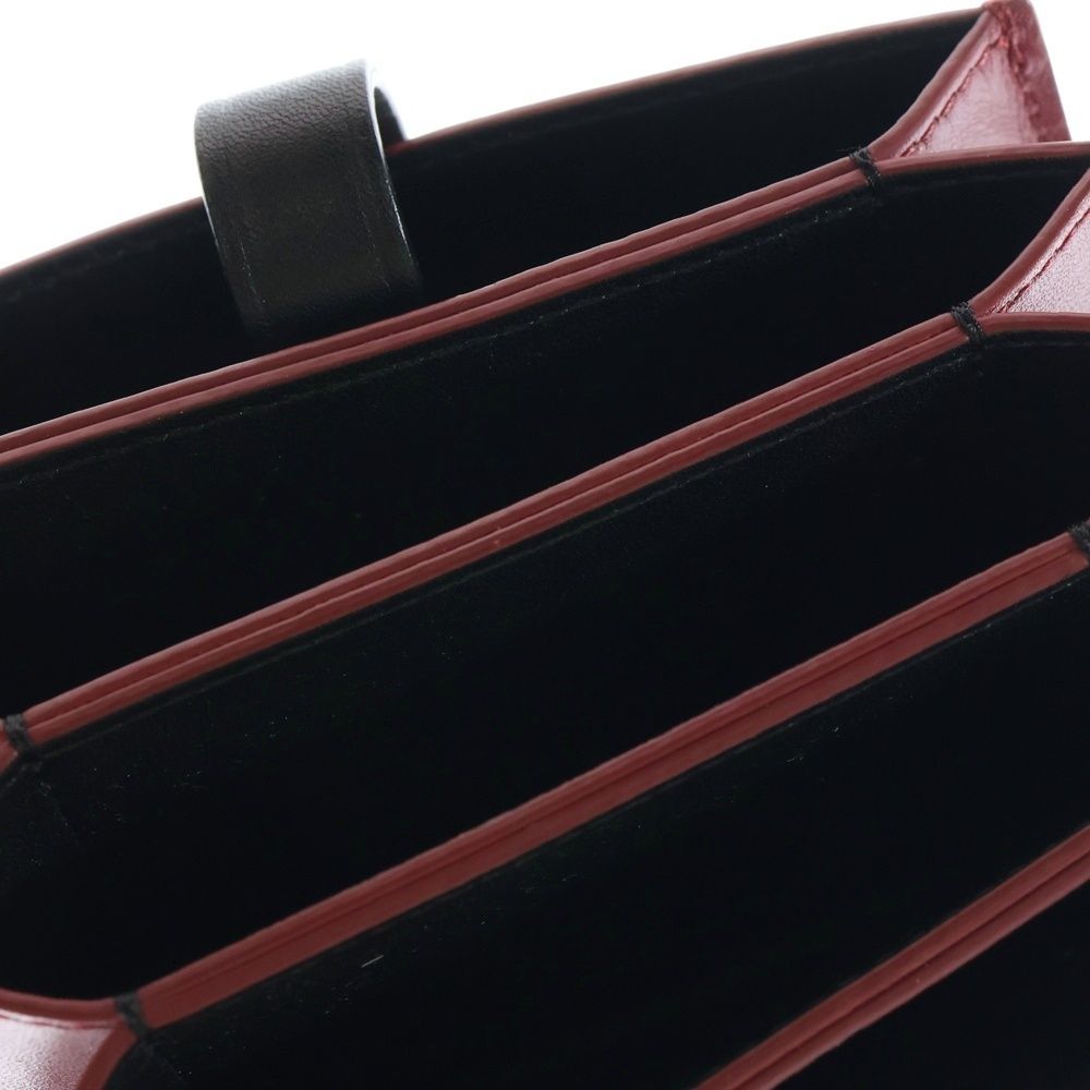 Celine Accordion Card Case Wallet Compact Wallet Business Card Holder Red X