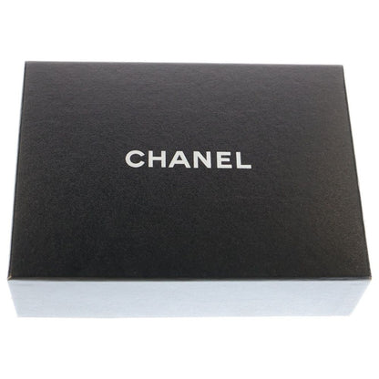 Chanel Classic Long Zip Wallet Long Wallet Card Case Black Lambskin Silver