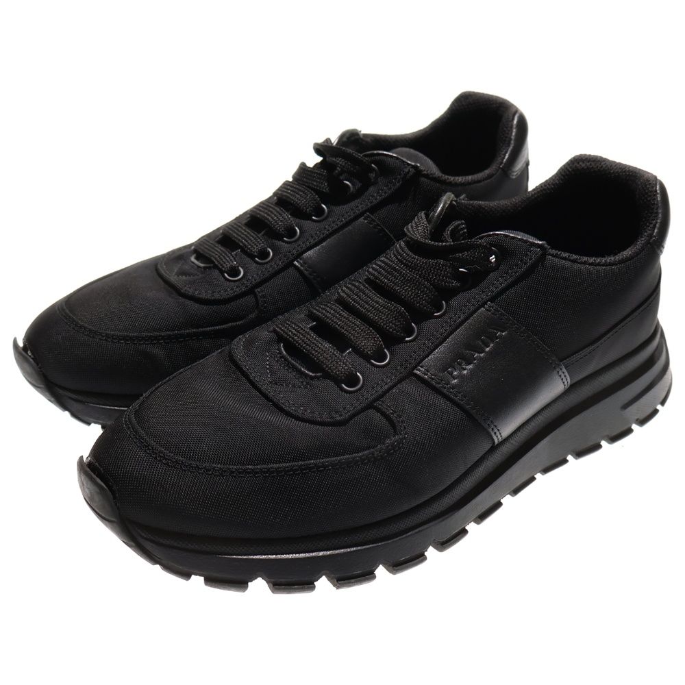 Prada Nylon Tech Low Cut Sneakers Black